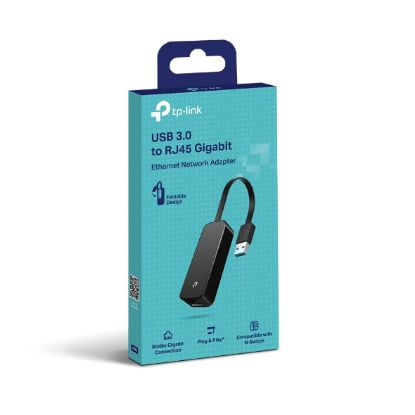 Picture of TP-Link UE306 USB 3.0 to Gigabit Ethernet Network Adapter, Foldable and Portable, Suitable for Ultrabook, Nintendo Switch, Linux, Windows 10/8.1