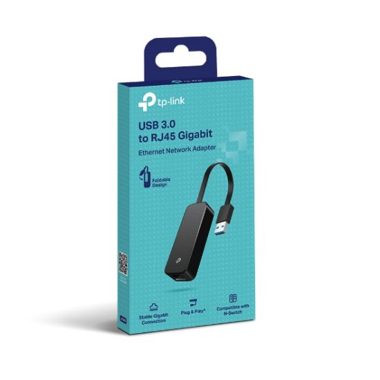 Picture of TP-Link UE306 USB 3.0 to Gigabit Ethernet Network Adapter, Foldable and Portable, Suitable for Ultrabook, Nintendo Switch, Linux, Windows 10/8.1