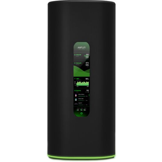 Picture of Ubiquiti Amplifi Alien Mesh Router - Wi-Fi 6 - 4x Gigabit Ethernet Ports on Router, Touch Screen Display,  5 GHz 8x8 WiFi 6 Radio