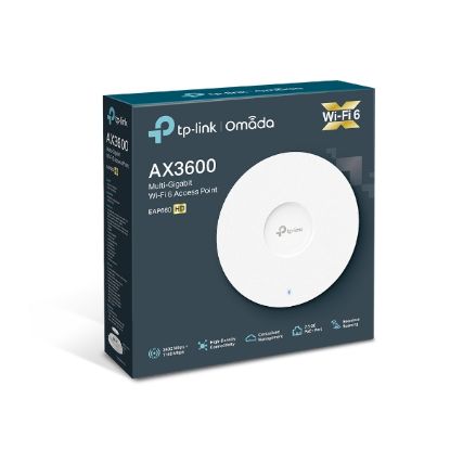Picture of TP-Link EAP660 HD Omada AX3600 Wireless Dual Band Multi-Gigabit Ceiling Mount Access Point, 2402Mbps @ 5GHz  POE+, SNMP, MU-MIMO, QoS, Mountable