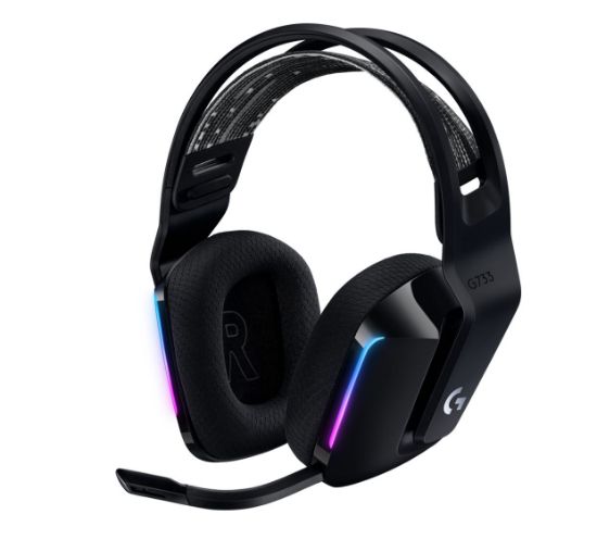 Picture of Logitech G733 Lightspeed Wireless RGB Gaming Headset Black USB Headphones Frequency Response: 20 Hz - Detchable Cardioid Unidirectional Microphone