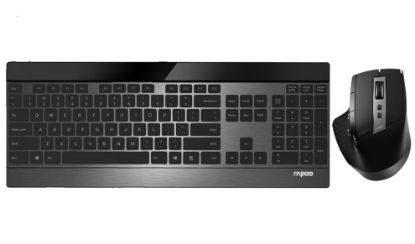 Picture of RAPOO 9900M Multi-mode Wireless Ultra-slim Keyboard & Mouse - Bluetooth 4.0, 2.4G Multi-Mode Switch, Ultra-Slim Keys, Adjustable DPI