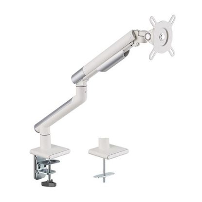 Picture of Brateck Single Monitor Premium Slim Aluminum Spring-Assisted Monitor Arm Fix Most 17'-32' Monitor Up to 9kg per screen VESA 75x75/100x100 -   White