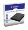 Picture of Verbatim External Slimline DVD / CD Writer, Burner, Reader, Player, Ultra Portable for Notebooks, Nero Software, USB Powered Black Mobile, Retail 2025
