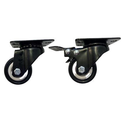 Picture of LDR 2' PP Rack Caster Wheels 2x With Brakes & 2x Without Brakes - Pack of 4 Wheels Total