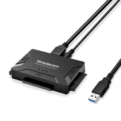 Picture of Simplecom SA492 USB 3.0 to 2.5', 3.5', 5.25' SATA IDE Adapter with Power Supply
