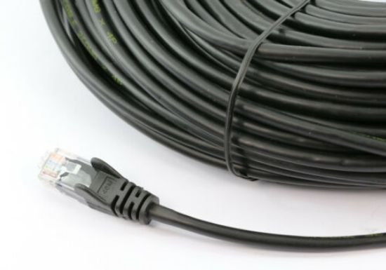Picture of 8Ware CAT6A Cable 15m - Black Color RJ45 Ethernet Network LAN UTP Patch Cord Snagless