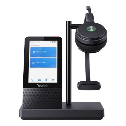Picture of Yealink WH66 Mono UC DECT Wireless Headset, UC Workstation, HD Voice, 2-Mic Noise Cancellation&330° Adjustable, Leather Ear Cushions,Teams Certified