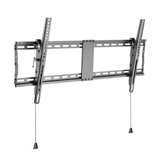 Picture of Brateck Heavy Duty Foldable Tilt TV Wall Mount For 43'-90' TVs, Weight Capacity: 70kg, 49x890x431mm, Matte Black (LS)