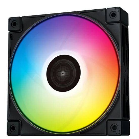 Picture of DeepCool FC120 Cooling Fan, 120mm Performance RGB PWM, Cable Management With Dasiy Chainable Cable, RGB Power Interconnect, Reduce Cable Clutter