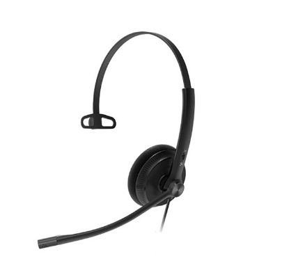 Picture of Yealink YHS34 Lite Mono Wired Headset with QD to RJ Port, Wideband Noise-Canceling Headset, Monaural Ear, RJ9, QD Cord, Foamy Ear Cushion