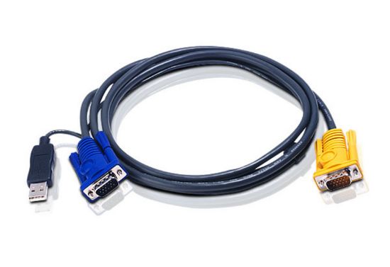 Picture of Aten KVM Cable 1.8m with 3 in 1 SPHD to VGA & USB
