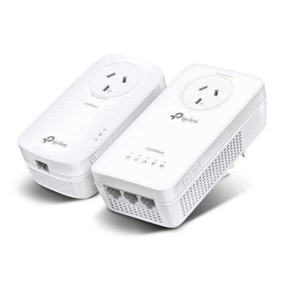 Picture of TP-Link TL-WPA8631P KIT AV1300 Gigabit Passthrough Powerline AC Wi-Fi Kit AV2 300Mbps 867Mbps 2x2MU-MIMO 300m Range