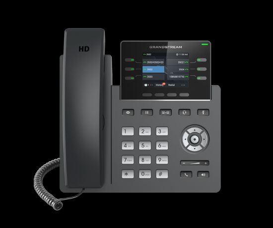 Picture of Grandstream GRP2613 6 Line IP Phone, 3 SIP Accounts, 320x240 Colour Screen, HD Audio, Powerable Via POE
