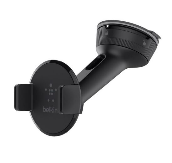 Picture of Belkin Car Universal Mount - Black (F8M978BT), Compatible up to 6' Devices, 360 Degrees Rotation,Securely Attaches to Dash/Windscreen,2 Years Warranty