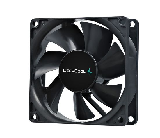 Picture of DeepCool 80mm Hydro Bearing Case Fan Molex 20dB 1800rpm 82g, High Quality Black Material, Low RPM