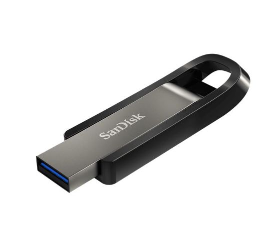 Picture of SanDisk 64GB Extreme GO USB3.2 Metal  Flash Drive USB-A 400MB/s SecureAccess™ encryption software2 Lifetime Lifetime Warranty Black