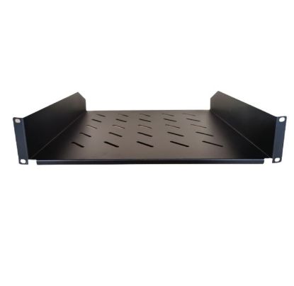 Picture of LDR Cantilever 2U Shelf, 452mm Depth, Ideal for 19' 1000mm Deep Cabinets - Black Metal Construction
