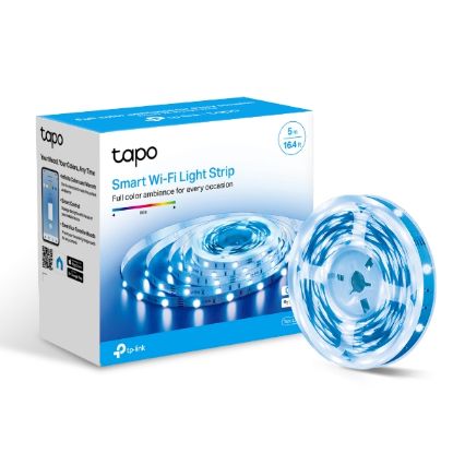 Picture of TP-Link Tapo L900-5 Smart Wi-Fi Light Strip, Flexible Length, 3M Adhesive, Energy Saving, Voice Control, No Hub Required, 5000×10×1.6 mm