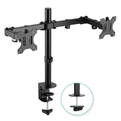Picture of mbeat® activiva ErgoLife Dual Monitor Screen Double Joint Monitor Arm Detachable VESA 360° Rotary Two Mounting Options Net Weight: 4.3kg