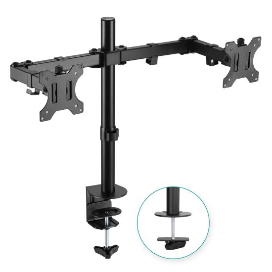 Picture of mbeat® activiva ErgoLife Dual Monitor Screen Double Joint Monitor Arm Detachable VESA 360° Rotary Two Mounting Options Net Weight: 4.3kg