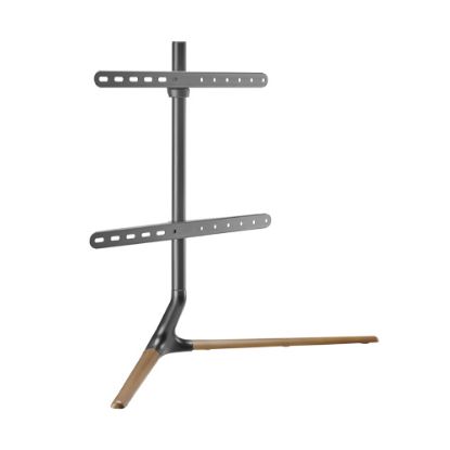 Picture of Brateck Modern Linear Tabletop TV Stand For 49'-70' TVs, Weight Capacity: 40kg -- Matte Black & Walnut 970x350x765mm (LS)