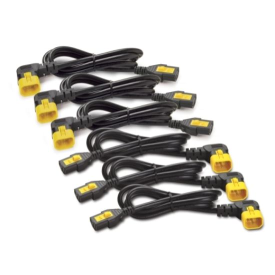 Picture of APC Locking Power Cord Kit, C13 to C14 (90 Degree), 1.2M Length, 6 Pack