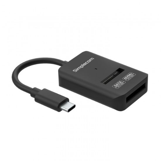 Picture of Simplecom SA506 NVMe / SATA Dual Protocol M.2 SSD to USB-C Adapter Converter USB 3.2 Gen 2 10Gbps