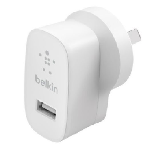 Picture of Belkin BoostCharge 12W USB-A Wall Charger - White (WCA002auWH), Portable & Powerful, Lightweight & Compact, Travel-Ready, 2 Years Warranty