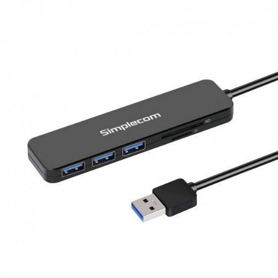 Picture of Simplecom CH365 SuperSpeed 3 Port USB 3.0 (USB 3.2 Gen 1) Hub with SD MicroSD Card Reader