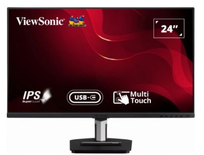 Picture of ViewSonic 24' TD2455 In-Cell 10 Point Touch Monitor with USB Type-C Input and Advanced Ergonomics, POS, Education. Shopping Centre, Real Estate, TAB