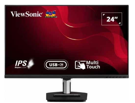 Picture of ViewSonic 24' TD2455 In-Cell 10 Point Touch Monitor with USB Type-C Input and Advanced Ergonomics, POS, Education. Shopping Centre, Real Estate, TAB
