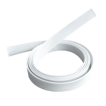 Picture of Brateck Braided Cable Sock (30mm/1.2' Width)  Material Polyester Dimensions1000x30mm -- White (LS)