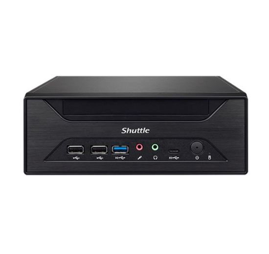 Picture of Shuttle XH610 XPC Intel 14th/13th/12th Gen LGA1700 socket, 3L, H610, 2x LAN, 2x COM, HDMI, DP, VGA,  3x 2.5' HDD/SSD, 120W