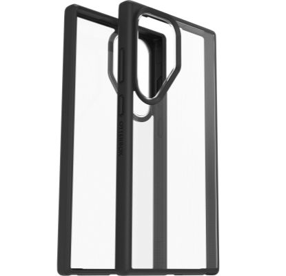 Picture of OtterBox React Samsung Galaxy S23 Ultra 5G (6.8') Case Black Crystal (Clear/Black) - (77-91319),Antimicrobial,DROP+ Military Standard,7 Years Warranty