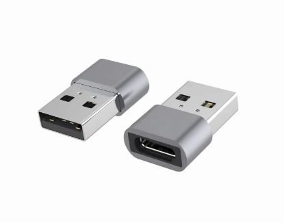 Picture of Astrotek USB-C to USB-A Type C Female to Type-A Male OTG Adapter 480Mhz For Laptop, Wall Chargers,Phone Sliver