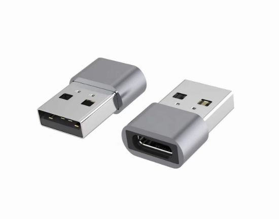 Picture of Astrotek USB-C to USB-A Type C Female to Type-A Male OTG Adapter 480Mhz For Laptop, Wall Chargers,Phone Sliver
