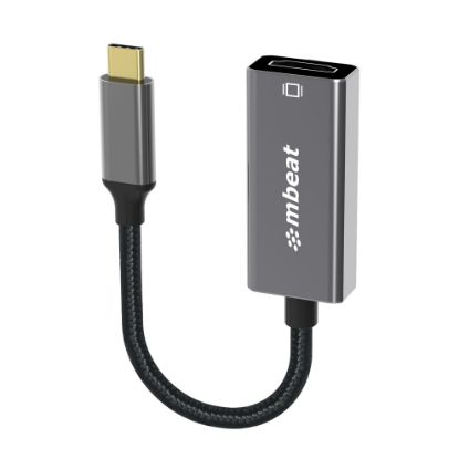 Picture of mbeat Elite USB-C to HDMI Adapter - Converts USB-C  to HDMI Female Port, Supports 4K@60Hz (3840×2160), Gold Plated, Aluminium, Nylon braided Cable
