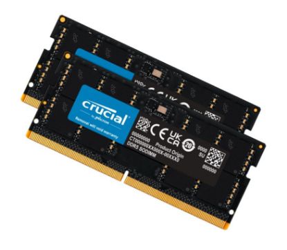 Picture of Crucial 64GB (2x32GB) DDR5 SODIMM 5600MHz CL46 Notebook Laptop Memory ~CT2K32G48C40S5