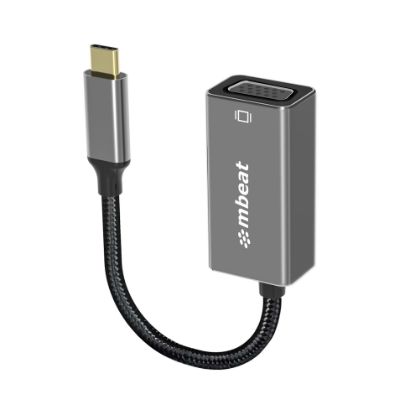 Picture of mbeat Elite USB-C to VGA Adapter - Coverts USB-C to VGA Female Port,  Supports up to1920×1080@60Hz - Space Grey Weight: 30g