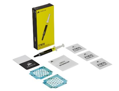 Picture of Corsair XTM70 Extreme Performance Thermal Paste, Thermal Grease. 3 Grams with Easy Applicator and cleaning Wipes.