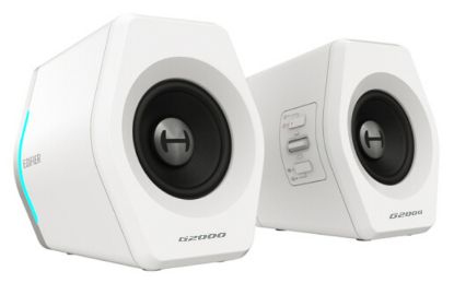 Picture of Edifier G2000 Gaming 2.0 Speakers System - Bluetooth V4.2/ USB Sound Card/ AUX Input/RGB 12 Light Effects/ 16W RMS Power White