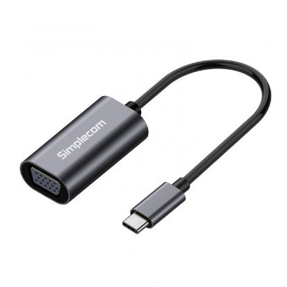 Picture of Simplecom DA104 USB-C to VGA Adapter Full HD 1080p