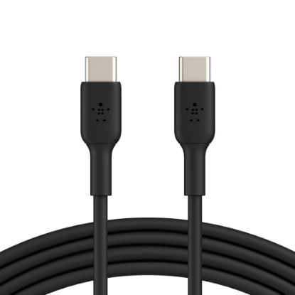 Picture of Belkin BoostCharge USB-C to USB-C Cable (2M) - Black (CAB003bt2MBK),60W,480Mbps,25K+ Bend, Samsung Galaxy, MacBook, USB-IF Certified, 2 Years Warranty