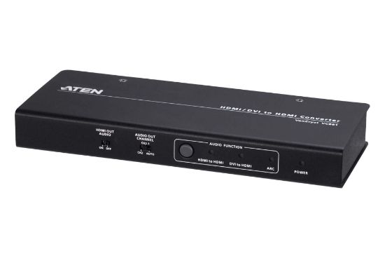 Picture of Aten 4K HDMI/DVI to HDMI Converter with Audio De-Embedder, supports ARC and DVI + Audio In to HDMI conversion, analog audio out and digital audio out