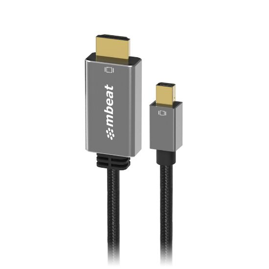 Picture of mbeat 'Tough Link' 1.8m Mini DisplayPort to HDMI Cable - Space Grey Package Weight: 100g HDMI Cable Mini Displayport  Package Weight: 100g