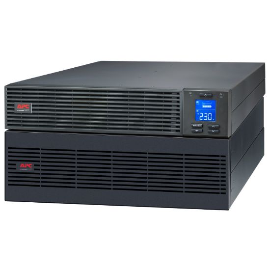 Picture of APC Easy UPS 6000VA/6000W Online UPS, 5U Rackmount, 230V/HW Input, 1x HW Outlets, Lead Acid Battery, W/ Battery Pack, W/ Rail Kit