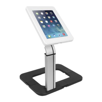 Picture of Brateck Anti-theft Countertop Tablet Kiosk Stand with Aluminum Base Fit Screen Size  9.7'-10.1' 368x277x481mm Anti-theft Lock with a Key (LS)