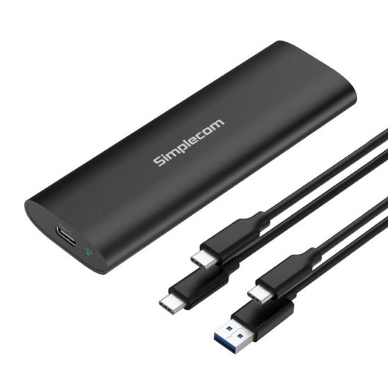 Picture of Simplecom SE516 NVMe / SATA Dual Protocol M.2 SSD Tool-Free USB-C Enclosure USB 3.2 Gen 2 10Gbps