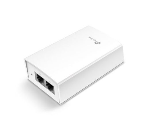 Picture of TP-Link POE4824G Omada 48V Passive PoE Injector Adapter, Data and Power Carried over The Same Cable, 48 V Power Input, 24 W PoE Power, Plastic Case
